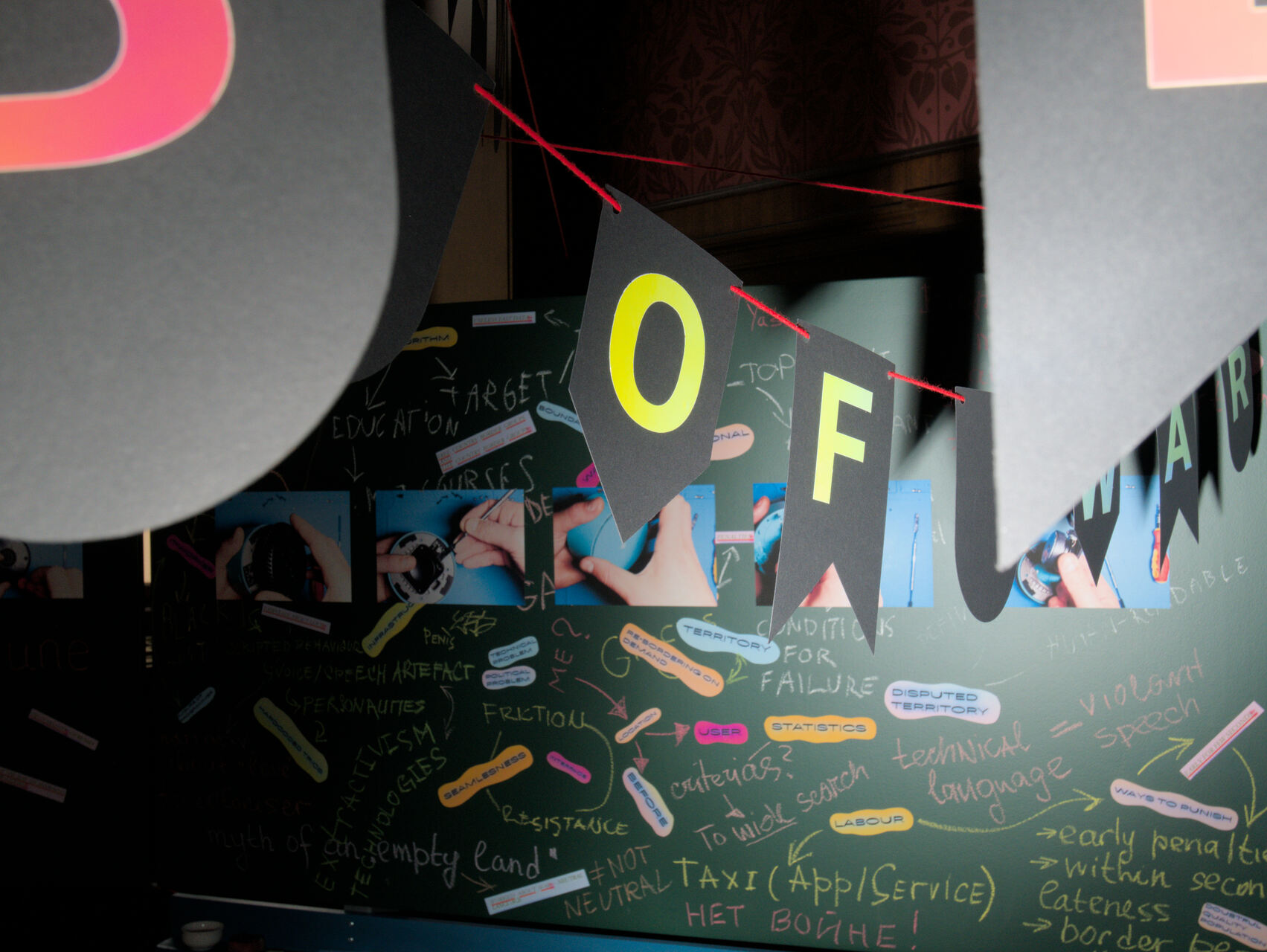 View of the environment during “DATAS: The Data and the Sovereign” exhibition in Galerie Rudolfinum in Prague, 2026 / photo by eeefff