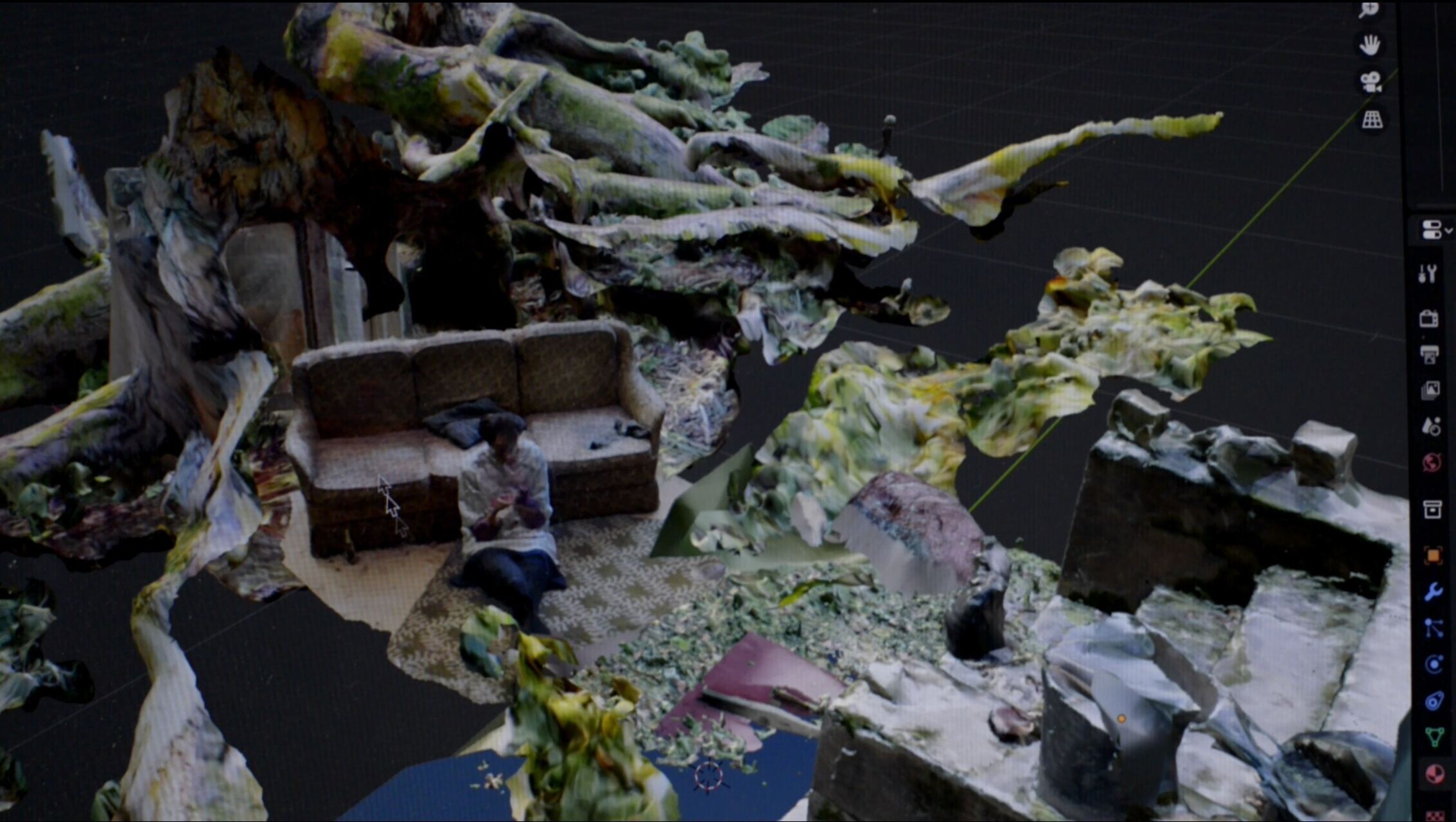 Joanna Zabielska suggests trying 3D scanning of textures and environments & building virtual worlds and Anne Kurr suggests reading zines and testing cyanotype to document the surroundings